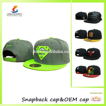 Kundenspezifische bedruckte flache Krempe Kappe, Baseball Hysteresen Sport Hut, Hip Top Cap